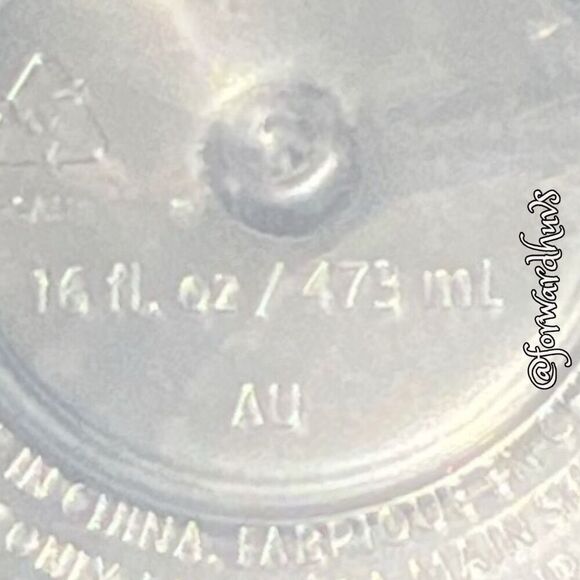 Starbucks 16oz Light Blue Swirl Cold Cups Without Straw - Picture 9 of 11